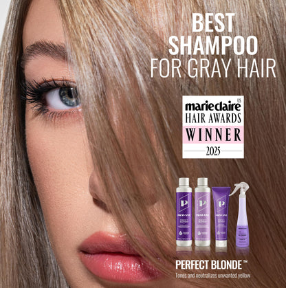 PRAVANA The Perfect Blonde Purple Toning Conditioner | Neutralizes Brassy, Yellow Tones | For Color Treated Hair | Chromasilk Enhances Shine & Protection | Vegan, Cruelty-Free | Paraben & Sulfate Free