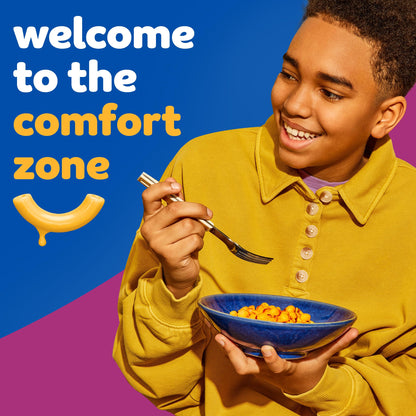 Kraft Mac & Cheese, 1 Box, for Easy Dinner or Dinner Sides, Three Cheese with Mini-Shell Pasta, No Artificial Flavors, Preservatives or Dyes, 7.25 oz