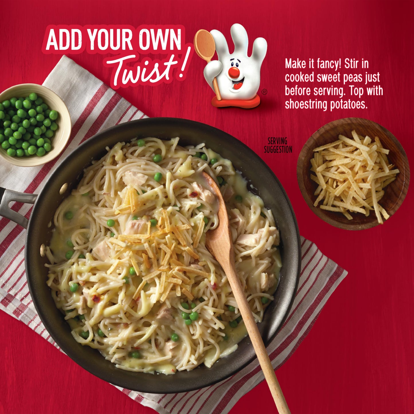 Tuna Helper Tetrazzini Pasta Meal (7.3 oz - 12 Pack) No Artificial Flavors, Ready in 3 Easy Steps, Quick Meals for Midweek Dinners, Busy Evenings & Families On-the-Go
