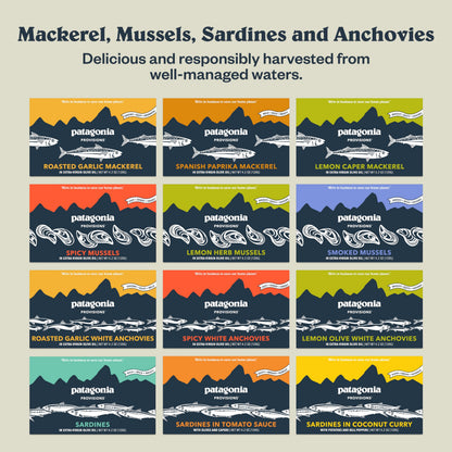 Patagonia Provisions - Spicy Mussels in Extra Virgin Olive Oil | Responsibly sourced | 18g Protein & Gluten Free