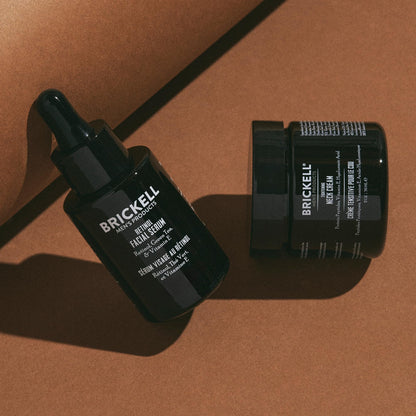 Brickell Men's Tightening Neck Routine For Men, Natural and Organic, Neck Cream For Tightening and Firming & Retinol Skin Care Serum Treatment, Men's Skincare Gift Set