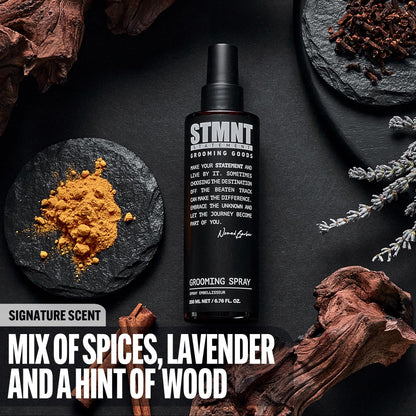 STMNT Grooming Goods Grooming Spray, 6.7 oz | Natural Finish | Thicker Hair Feel | Non-Sticky