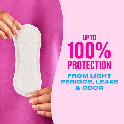 Carefree Regular Panty Liners, Extra Long, Unscented, 93ct, 8 Hour Odor Control