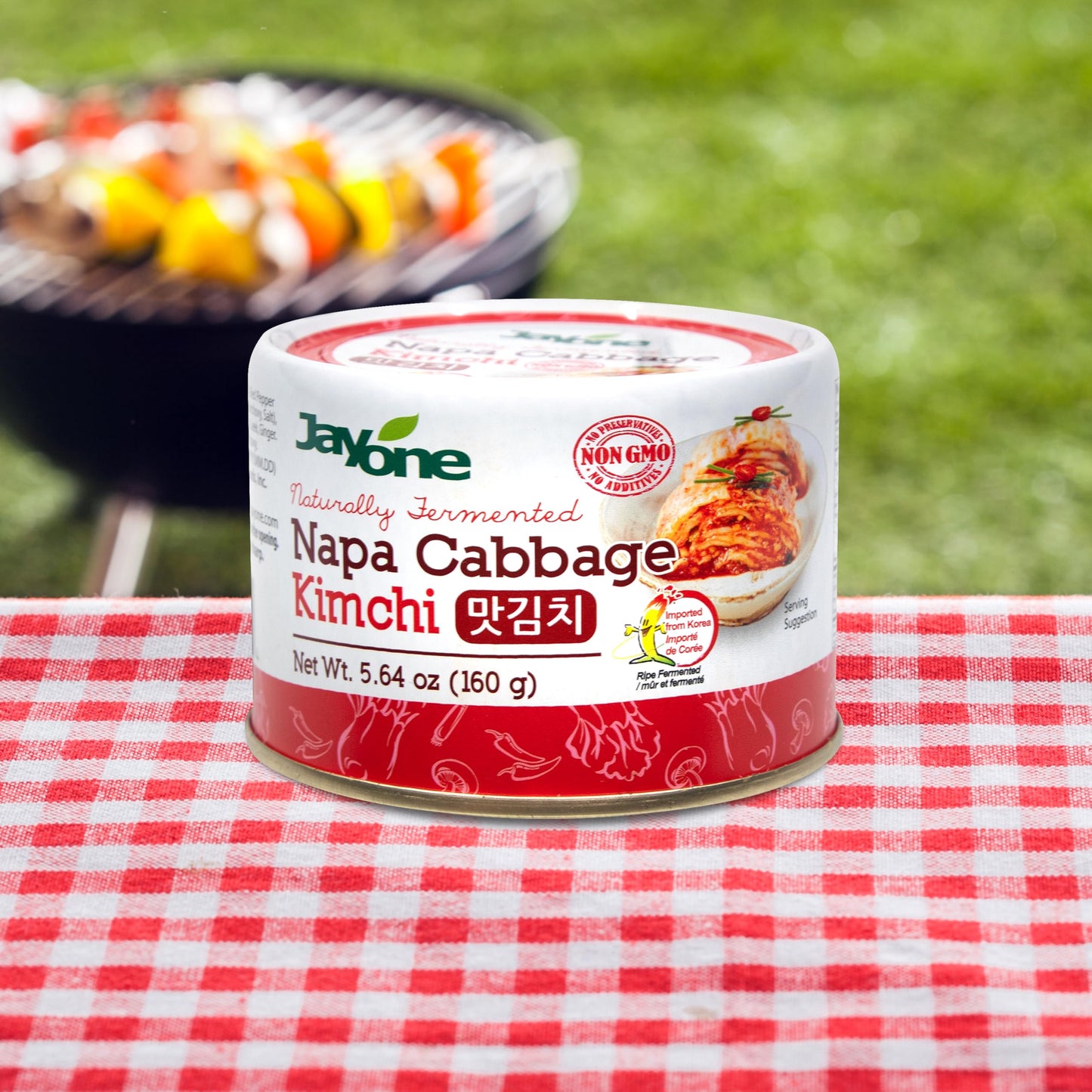 Korean Canned Kimchi, Napa Cabbage Kimchi, Naturally Fermented, Non-GMO, No preservatives, No additives- (5.64oz)