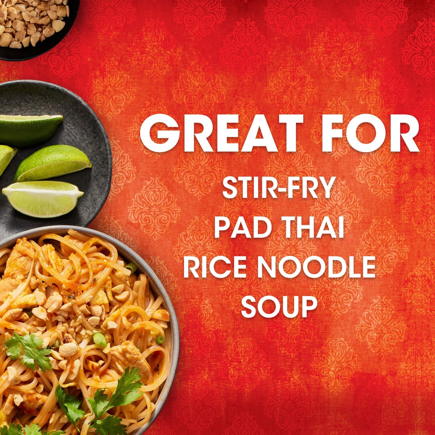 Thai Kitchen Gluten Free Brown Rice Noodles, 8 oz (Pack of 6)