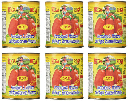 San Marzano Dop Authentic Whole Peeled Plum Tomatoes (6 Pack), 1.75 Pound (Pack of 6)