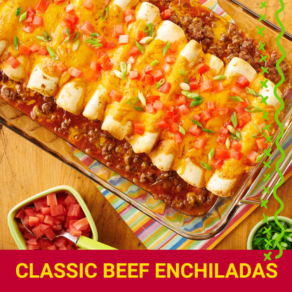 Old El Paso Soft Taco Dinner Kit with Flour Tortillas, Mild Taco Sauce, and Seasoning Mix, Easy Meal Prep, 10 Ct, 12.5 oz