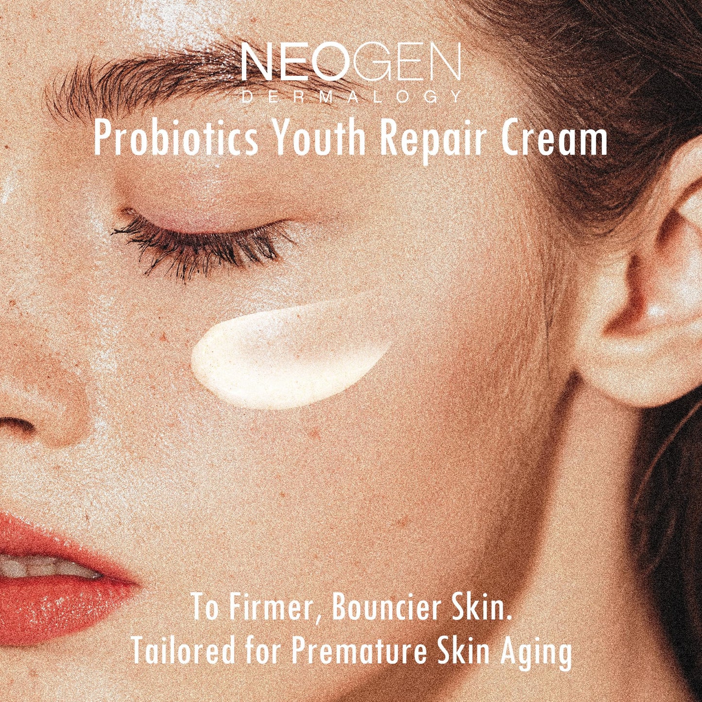 Neogen Dermalogy Probiotics Youth Repair Skin Cream Face Lotion w/Superprobiotics, Collagen & 11 Peptides Skin Repair Cream 1.76 oz