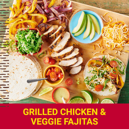 Old El Paso Soft Taco Dinner Kit with Flour Tortillas, Mild Taco Sauce, and Seasoning Mix, Easy Meal Prep, 10 Ct, 12.5 oz