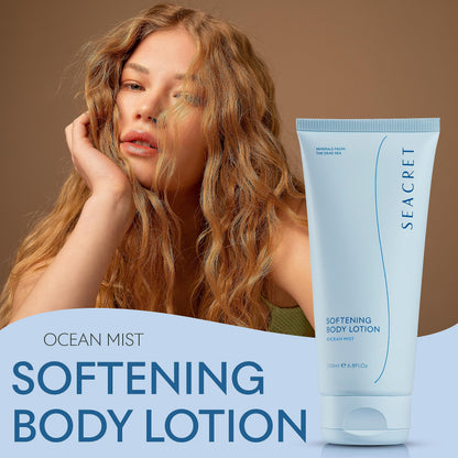 SEACRET Body Lotion for Dry Skin - Daily Moisturizing Lotion with Ceramide, Squalane, Shea Butter & Dead Sea Minerals, Fast-Absorbing Non-Greasy Formula, 6.8 fl oz