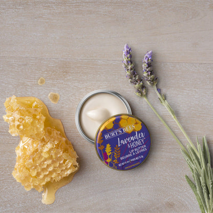 Burt's Bees 100% Natural Origin Lip Butter With Moisturizing Shea And Cocoa Butters, Lavender & Honey, 1 Tin