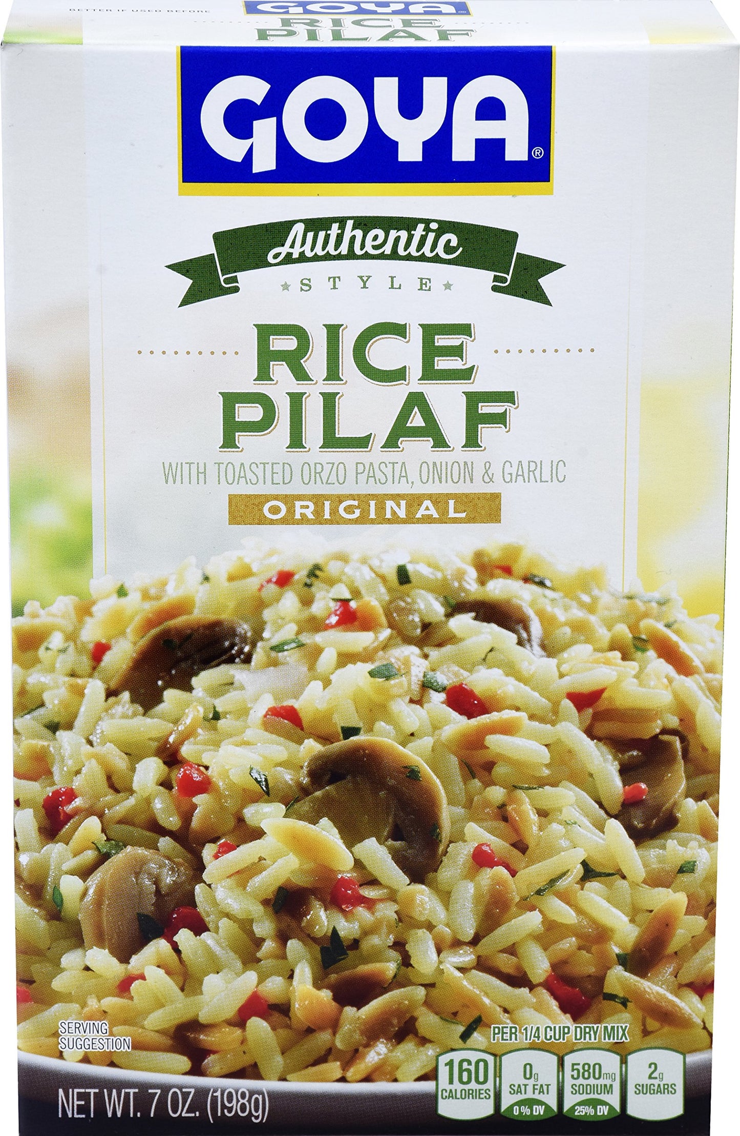 Goya Foods Authentic Style Rice Pilaf Mix, 7 Ounce (Pack of 12)