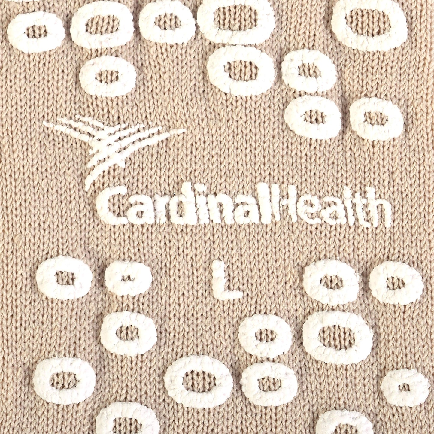 Cardinal Health 58125-TAN Terry in Single Tread Patient Safety Slippers, Tan, Large, Case of 48 Pairs