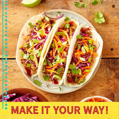 Old El Paso Soft Taco Dinner Kit with Flour Tortillas, Mild Taco Sauce, and Seasoning Mix, Easy Meal Prep, 10 Ct, 12.5 oz