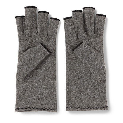 CURAD Arthritis Relief Compression Gloves, Large, Gray, 1 Pair