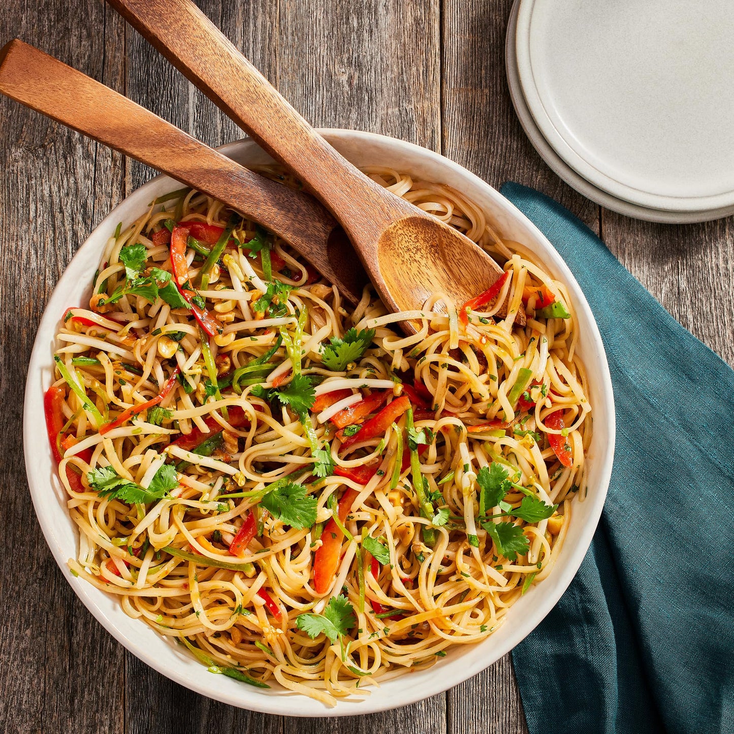 Thai Kitchen Stir Fry Rice Noodles, Gluten Free, Non GMO, Two Ingredients, Quick Cook, For Pad Thai and Other Stir-Fry Dishes, 14 oz