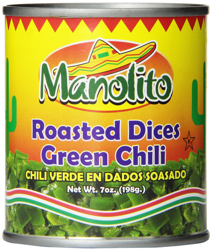 Mama Fresca Diced Roasted Green Chili, 7-Ounce (Pack of 24)