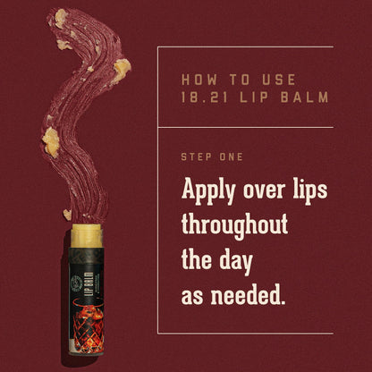 18.21 Man Made Lip Balm - Lip Protectant Hydrates & Moisturizes with Beeswax, Cocoa Butter & Vitamin E - For Chapped and Dry Lips