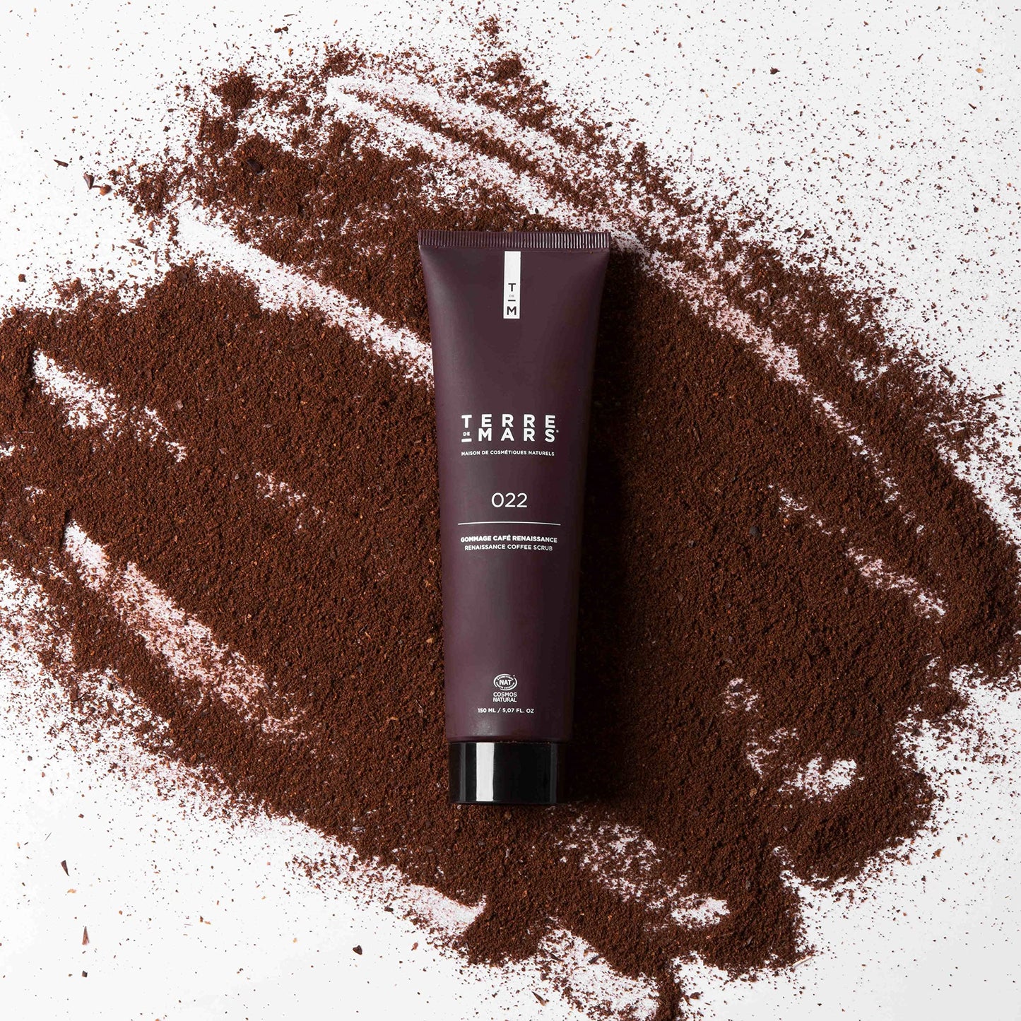 TERRE DE MARS Renaissance Coffee scrub Paste, Cosmos Natural Certified, Infused With Coffee Powder, Bamboo Stem and Argon, Revitalizes, Exfoliates and Hydrate For Silky Soft Skin, 150ml