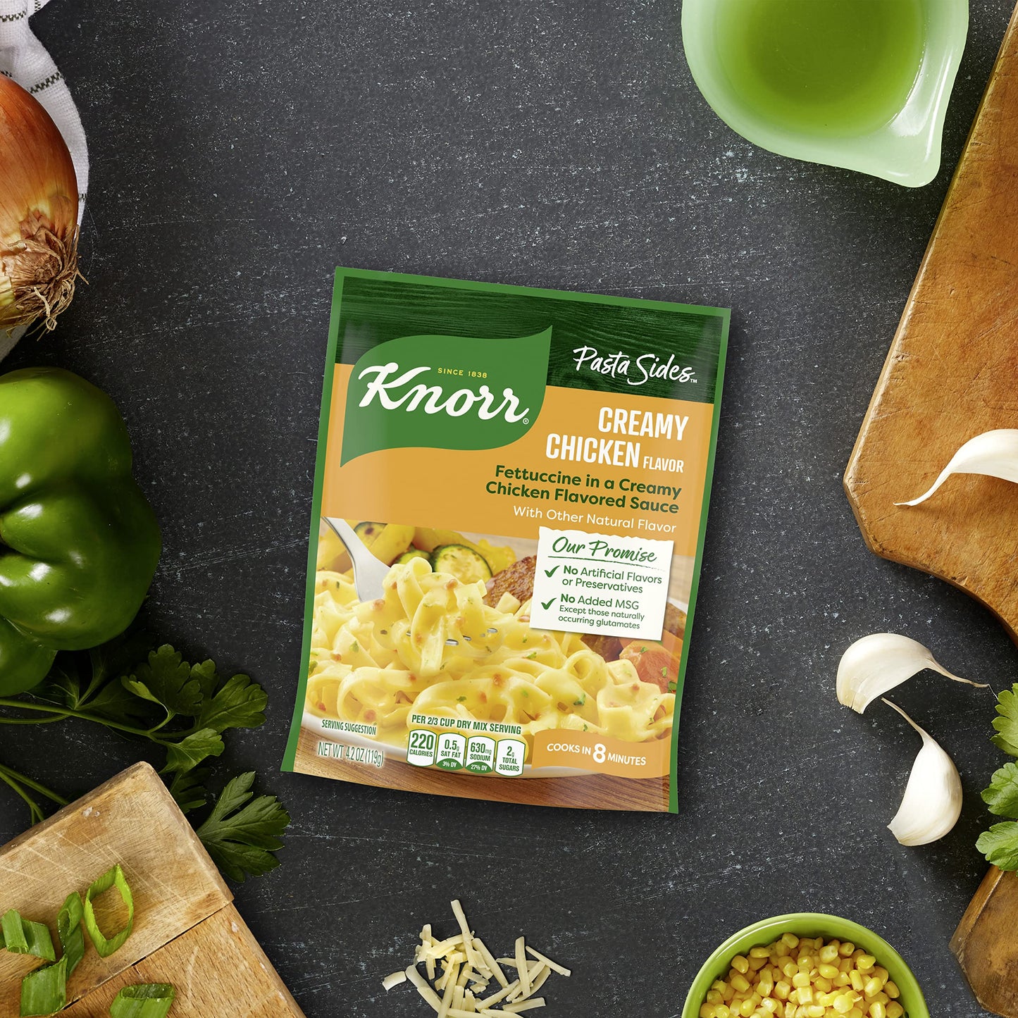 Knorr Pasta Side Dish, Creamy Chicken, 4.2 oz (Pack of 8)