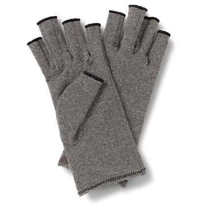 CURAD Arthritis Relief Compression Gloves, Large, Gray, 1 Pair