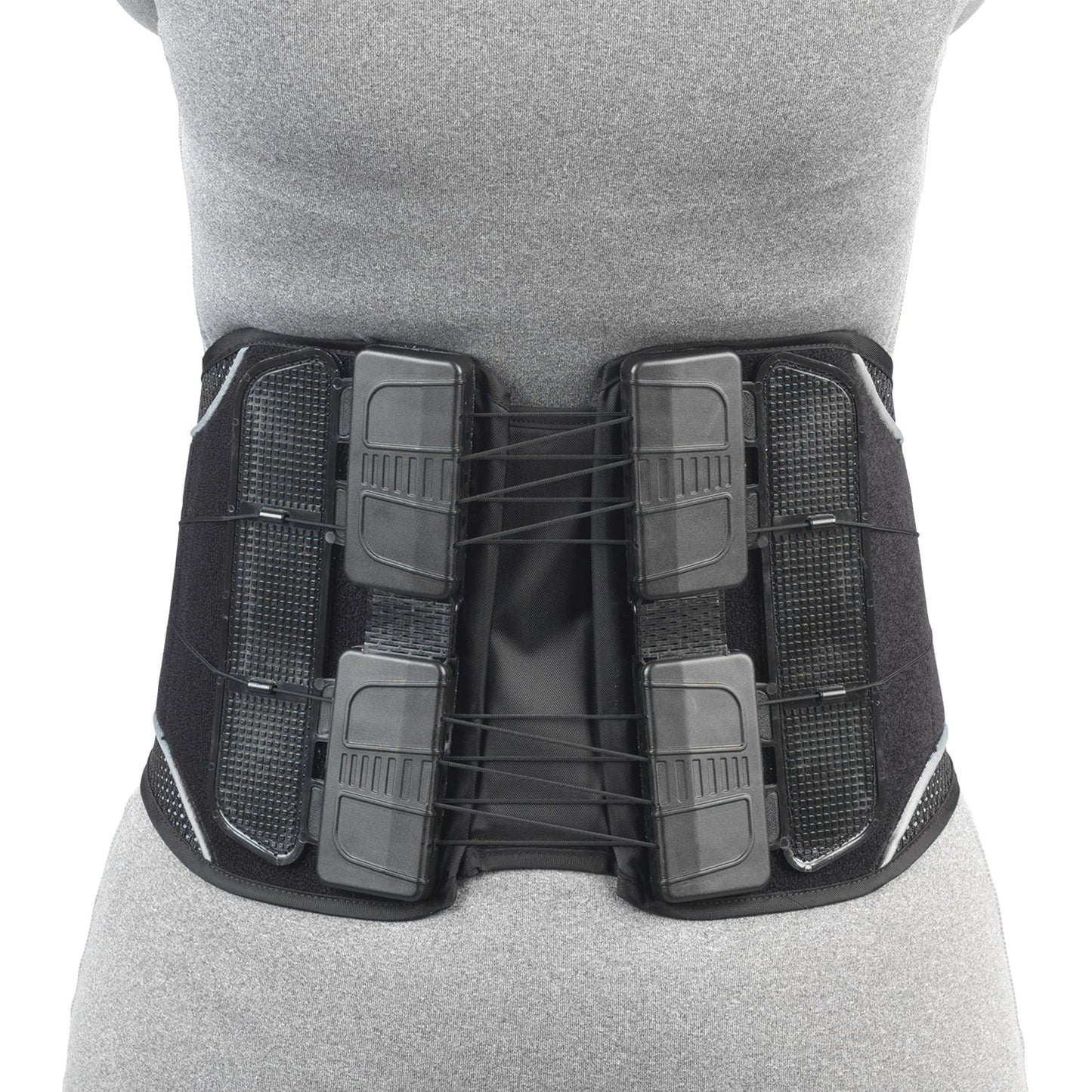 OTC Lumbosacral Back Brace, Adjustable Comfort Pull Maximum Support, Small, Black